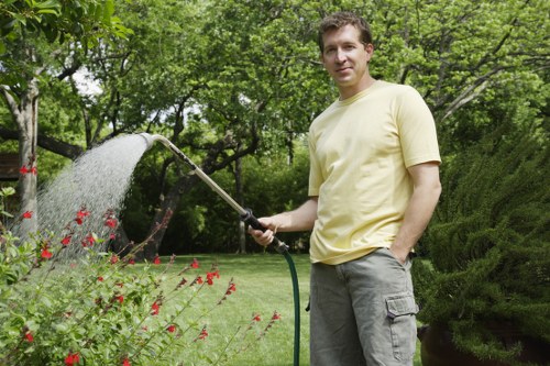 Weather-resistant outdoor lighting fitted for a Tottenham garden space